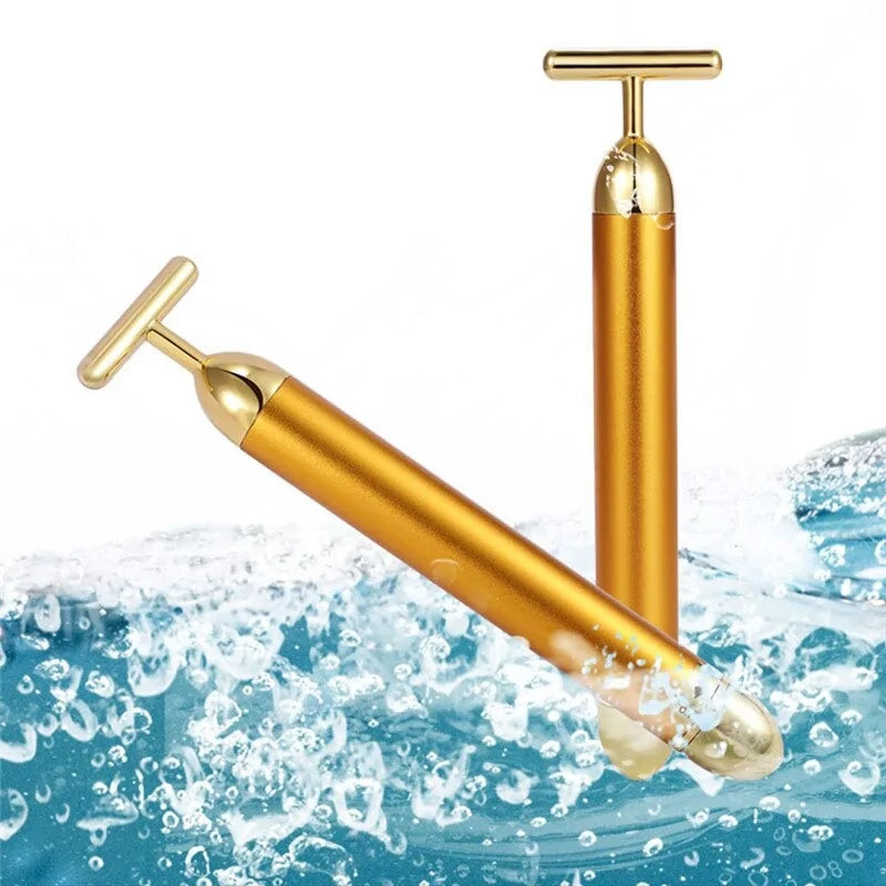 Masażer rolkowy do twarzy Energy 24K Gold T Beauty Bar