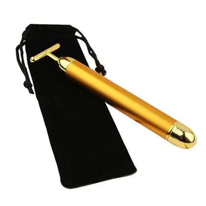Masażer rolkowy do twarzy Energy 24K Gold T Beauty Bar